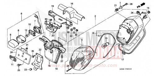 FEU ARRIERE (2) GL1500CV de 1997